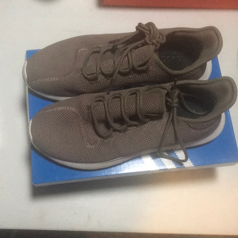 Adidas light brown Tubular Shadow’s